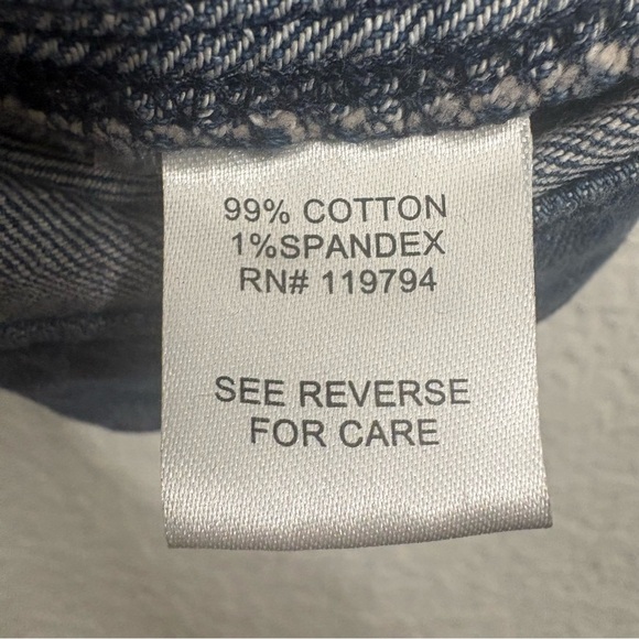 Neworld Denim Cropped Sleeveless Vest Women’s L Blue Stretch Jean Vest - Picture 3 of 4